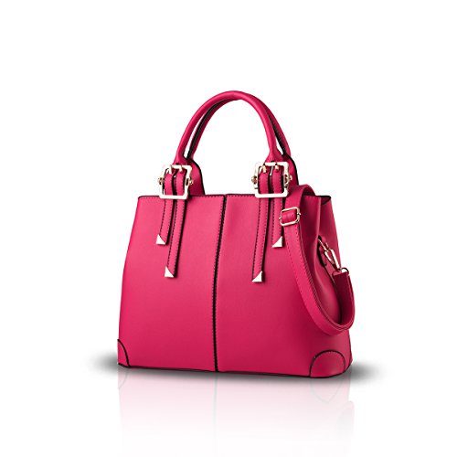 Nicole&Doris nouveau sac à main de mode sac à bandoulière portable occasionnel sac sac Messenger pour dames（Rose）