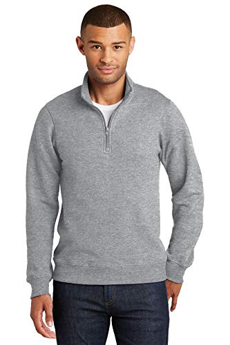 Amazon.com: Port & Co Fan Favorite Fleece 1/4-Zip Pullover