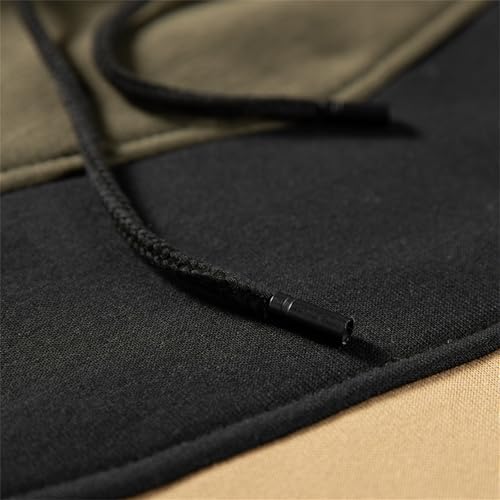 GPCHAN Men's Novelty Color Block Pullover Fleece Hoodie Long Sleeve Casual Sweatshirt with Pocket4