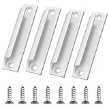 4 Stücke Türgriff Balkontür Außen, Terassentürgriff Türgriff Balkontür Außen, Edelstahl Balkontürgriff Horizontale Küchenschrank Hardware Schubladengriff(Inkl Schraube)