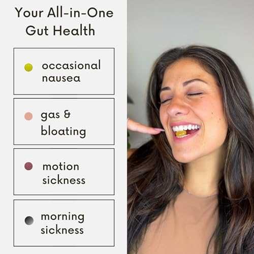 Image of Sugar Free Tummy Tame Drops - 3X Better Absorption | Fast-Acting Pregnancy Nausea Relief & Morning Sickness Relief | Ginger, Lemon, Spearmint & B6. Individually Sealed Drops, 28 Ct