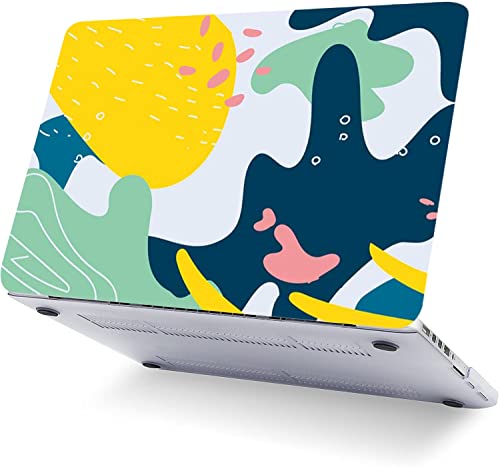 Image of TechTrendz Case Compatible with MacBook Pro 14 inch Case 2025 2024 2023 2022 2021 M4 M3 M2 M1 A3112 A3185 A3401 A2918 A2992 A2779 A2442 Hard Shell Case Cover - Dark Blue Theme-Colorful Graffiti Design