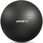 APEXUP Yoga Ball Exercise Ball Anti Slip Heavy Duty for Fitness, Balance & Core Workout