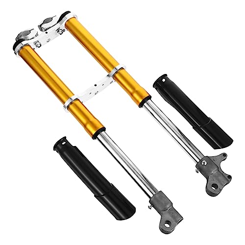 Alipis Dirt Bike Front Fork Suspension Shock Absorbing Forks for Mini Stroke Dirt Bikes Durable Easy to Install Dirt Bike Accessories