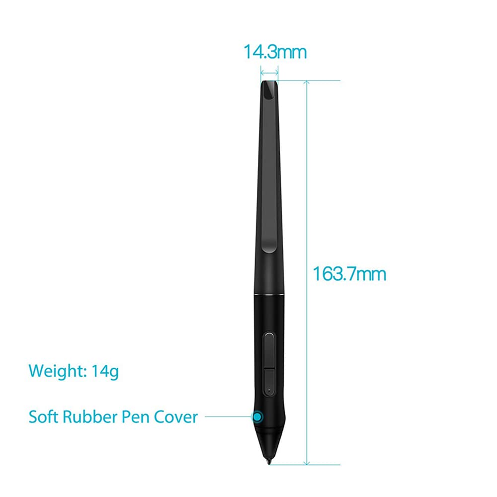 Stylet pour Huion KAMVAS Pro 22, Tablette Graphique Dessin Stylo numérique, PW500 sans Pile, Stylo S pour Inspiroy Q11K V2 Q620M GT-221 GT2201.