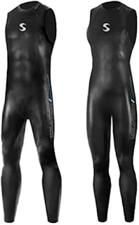Synergy Triathlon Wetsuit 3/2mm - Volution Sleeveless Long John Smoothskin Neoprene for Open Water Swimming Ironman & USAT Approved (Men's M3, Men)