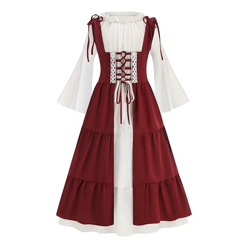 Disfraz medieval para niñas, princesa renacentista miniatura 1