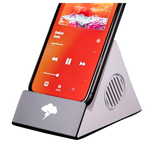 Fast Wireless Charging with Bluetooth Speaker | Wireless Charger Speaker Dock Compatible with Android and iPhone Smartphones | The Charge Shopp Electric Boom Wireless Charger | White