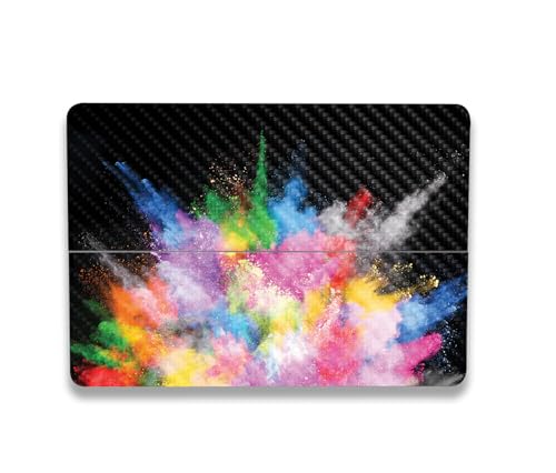 Image of MightySkins Carbon Fiber Skin Compatible with Microsoft Surface Laptop Studio 2 (2023) Full Wrap Kit - Paintsplosion | Protective, Durable Textured Carbon Fiber Finish | Made in The USA