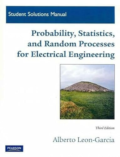 Student Solutions Manual for Probability, Statistics, and Random Processes For Electrical Engineering