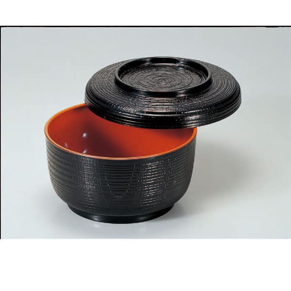 Amazon｜若泉漆器 (小)割子飯器 黒内朱塗 1-224-2｜飯碗 オンライン通販
