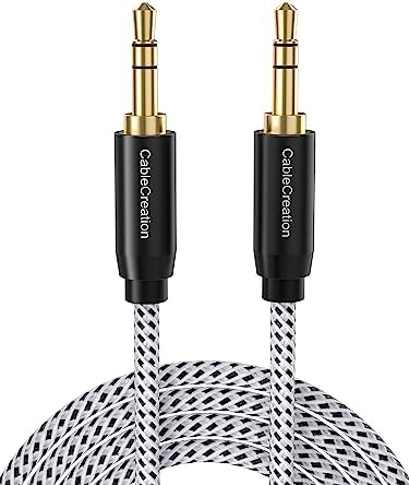 CableCreation Aux Cable(6Ft/1.8M),3.5mm Audio Cable Male to Male,1/8 inch Auxiliary Stereo Jack,Aux Cord for Headphone, Phone, Car, Speaker and More(with Aux Port)