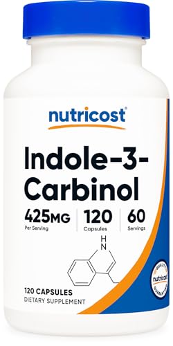 Nutricost Indole-3-Carbinol Supplement (425mg) 120 Capsules - 60 Servings