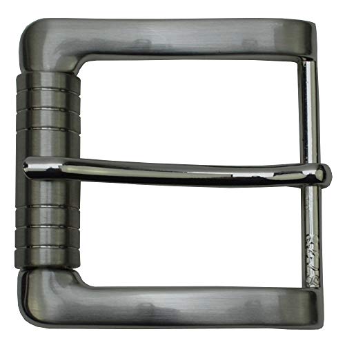 flevado Gürtelschnalle Vintage antik Buckle 40 mm Metall Dornschließe für Gürtel mit 4 cm Breite M 2 Cover