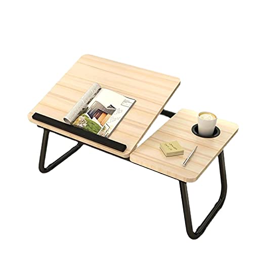 Bed Tray Bed Table Lap Desk with Cup Holder,Lap Desk for Laptop, Leg Room Lap Desk, Enough Space Adjust The Height, for Homework School Study Reading ï¼ŒEating Food Tray Tableï¼ŒWorking in Bed