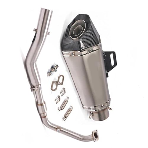 に適合するYZFR 15 V3 2017 2018 2019 2020 用 オートバイ用フルシステム排気改造ヘッドリンクパイプマフラー 触媒付き