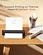 A4 Thermodrucker Mobiler Bluetooth Drucker (300 dpi), Tragbar für Lernen, Büro, Reise & Familie, Tintenlos (nur Thermopapier), Kompatibel mit iPhone, Android, Laptop
