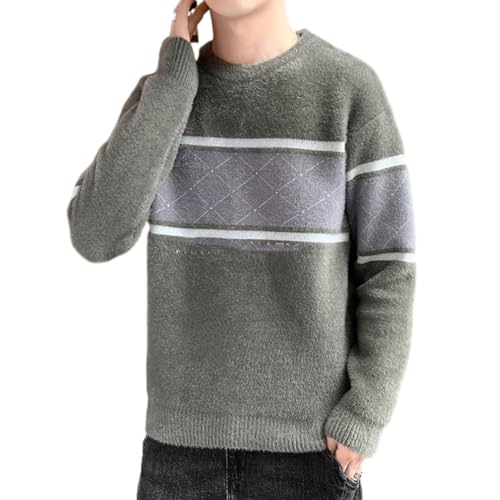 Men's Loose Knitted Undershirt Sweaters for Teenagers - Main Image