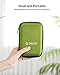 ORICO Hard Drive Case 2.5 inch External Drive Storage Carrying Bag Waterproof Shockproof with Inner Size 5.5x3.5x1.0inch for Organizing HDD and Electronic Accessories, Green(PHD-25)