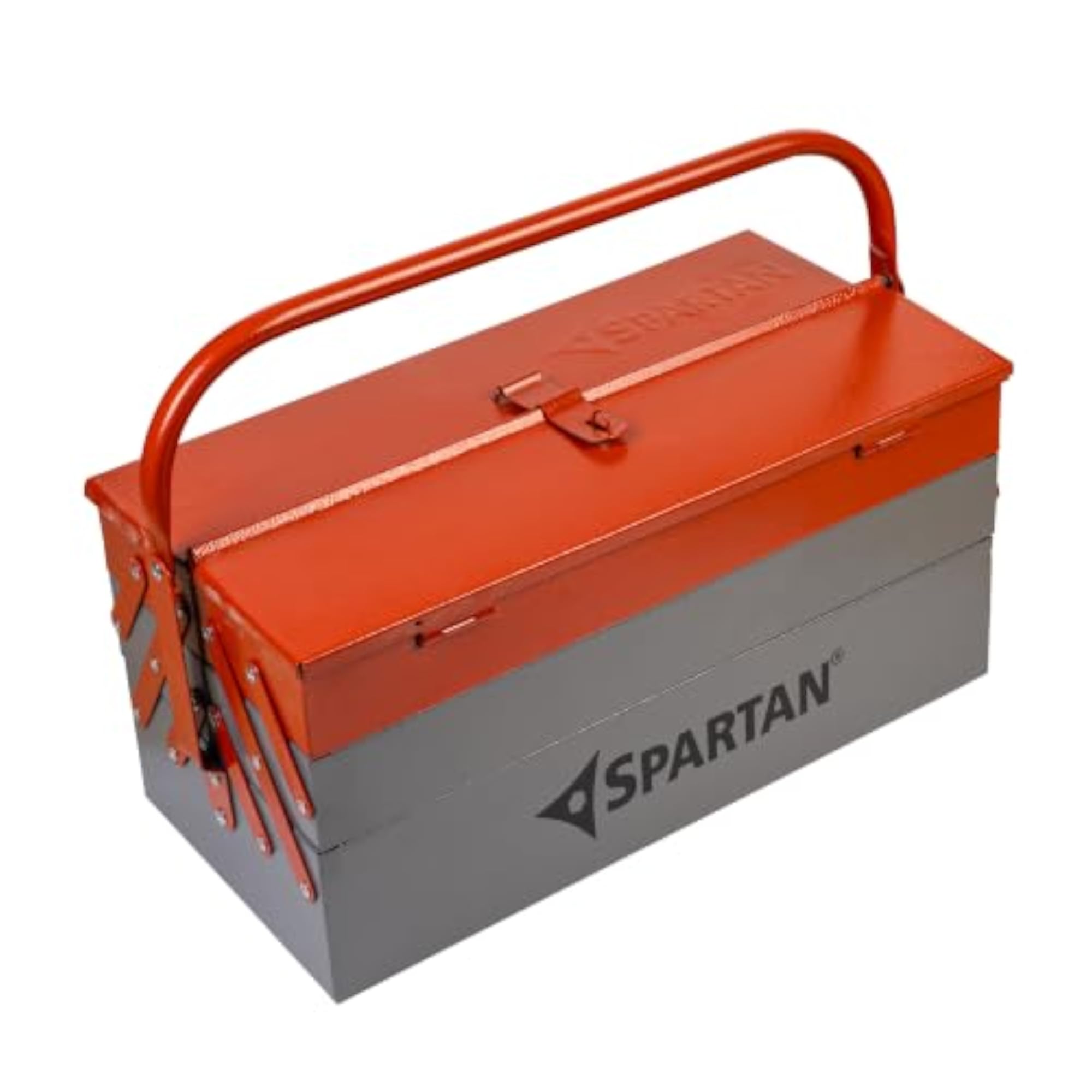 17 Inch Portable Metal Tool Box with Trays