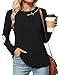 LAZYCHILD Halloween Shirts for Women Spooky Season Long Sleeve Halloween Ghost Graphic Shirt Fall Pumpkin Tops