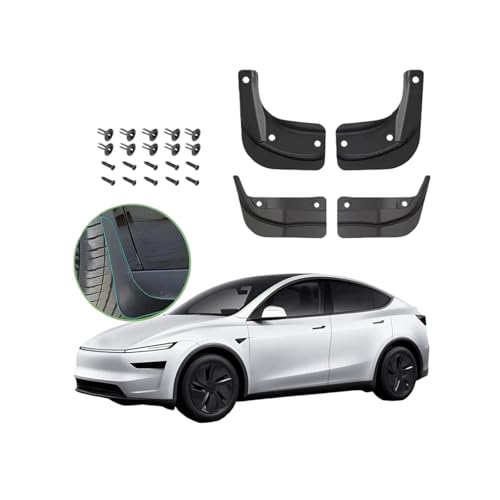 Guardabarros protectores para Tesla Model Y Juniper que evitan daños por salpicaduras 2