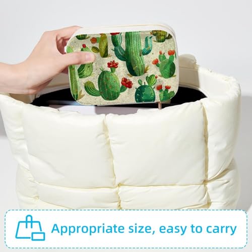 Boîte à bijoux portable cactus contre les colliers emmêlés