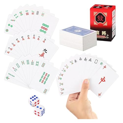 Mahjong Cards Playing Cards Chinese Mah Jongg American Majhong Games Poker miniatura 1