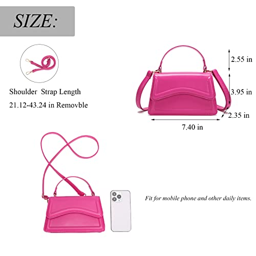 Image of SHUIANGRAN Stylish and Simple Crossbody Bag Small Square bag Purses for Women Satchel Shoulder bag Bag Purse