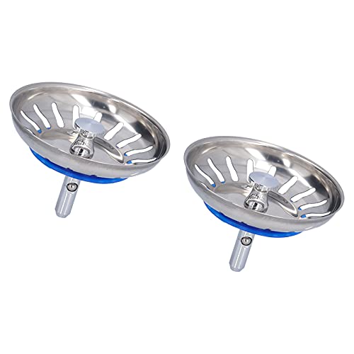 Coladores para fregadero de acero inoxidable 2 piezas miniatura 3