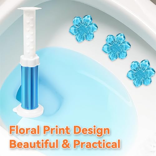 Gihen 84 Flowers Toilet Cleaner Gel Stamps 6 in 1 Air Freshener Effective Deodorizer Long - image 5