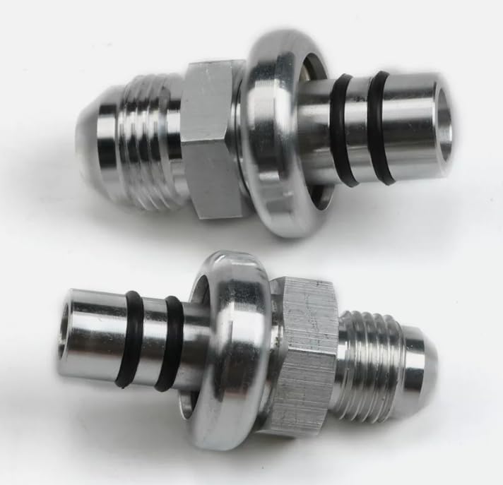 Billet -6an and -8an Fuel Rail Adapter Kit for 1986-1998 Billet Replacement for Mustang OEM