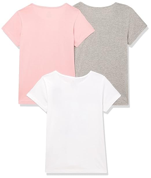 Image of Clotth Theory Girls Super Combed Cotton Regular Fit Round Neck Printed Short Sleeve Tshirt -Combo Pack of 3