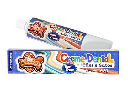 Creme Dental Catdog Tutti Frutti Catdog para Cães 1 unidade de 90g