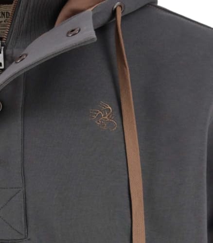 Image of Legendary Whitetails Mens Quarter Zip Hoodie Heavyweight Hooded Sweatshirt