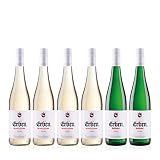 Weißwein Paket 6 Flaschen|ERBEN Scheurebe Lieblich (4 x 0.75 L) + ERBEN Kabinett Feinherb (2 x 0,75 L) Deutschland