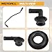 MOTOALL 4854265 Crankcase Vent Tube Breather Hose & 53013360AA Vent Valve Elbows Grommet Kit Fit for Jeep Wrangler Grand Cherokee 1997-2004 Replaces 2946079