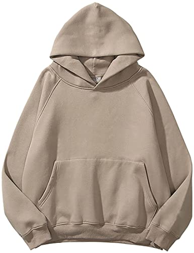 EUDOLAH Damen Herren Langarm Fleece Kapuzenpullover Hip Hop Hoodie...