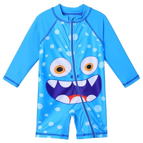 Image of XFGIRLS Baby Boys Swimsuit Toddler Sunsuit UPF 50+ Sun Protection One Piece Beach