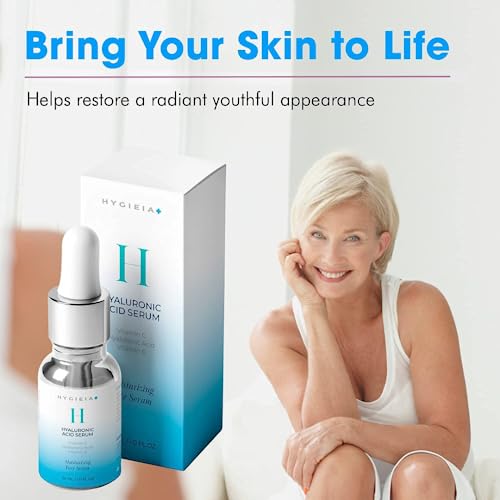 Hygieia Hyaluronic Acid Serum – Hydrating Face Serum For Women & Men – Moisturizing Serum With Vitamin E – Intensive Skin Hydration Serum For Skin Firming, Toning & Elasticity, 30Ml #TOP5