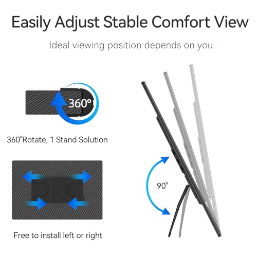 Image of 16 inch 2.5K Portable Monitor - QHD Laptop Screen Extender 100% sRGB Wide Color HDMI /USB C /USB A Travel External Display Stand Gaming Monitor for PC Windows MAC Computer Switch Phone Xbox PS4 /5