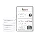 Linteum Textile Supply 6 Pack Birdseye Prefold Cloth Diapers 4 Ply 12x16 Inches Cloth Diapers Burp Cloth 100% Cotton Diapers for Babies Unisex No Shrinkage Flatfold Washable Reusable Diapers (White)