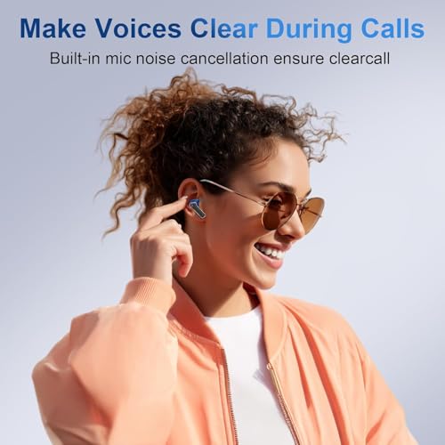 Image of SIXTHGU Ai V700 Translation Earbuds Real Time, 164 Language Translator Earbuds, Audifonos Traductores Ingles Espanol, 48H AI Ear Buds Translator Device Translating Earbuds for Business, Travel (Blue)