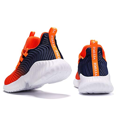 Image of JMFCHI Boys Girls Kids Sneakers Knitted Mesh Running Tennis Athletic Shoes