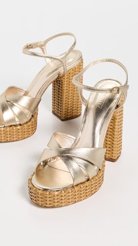 SCHUTZ Women's Keefa Straw Sandal4