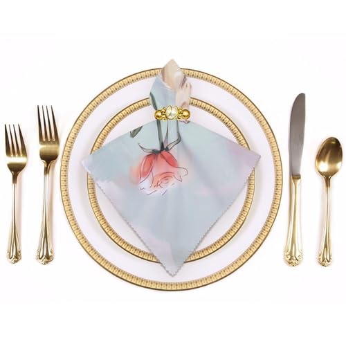 Servilletas de tela cuadradas pack de 6 Color-1 Floral miniatura 3
