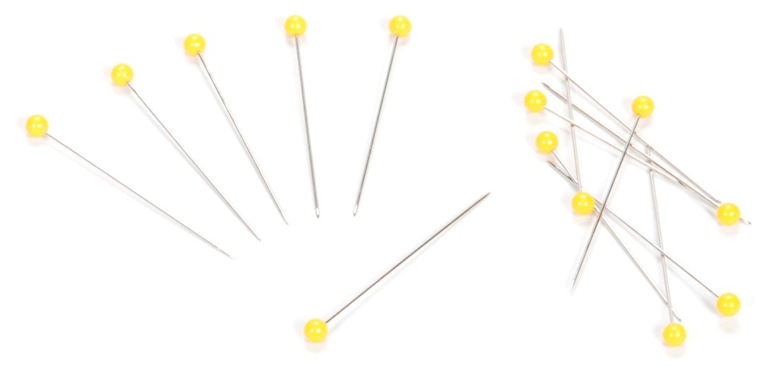 Dritz 1310 Quilting Pins, Yellow, 1-3/4-Inch (500-Count)
