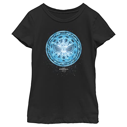 T-shirt Spider-Man Marvel pour fille en noir taille XL avec logo Spidey bleu
