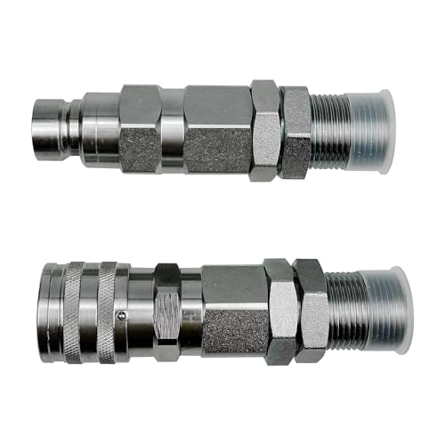 Image of Hydraulic Quick-Connect Coupler Compatible with John Deere 332 326D 280 332D 325 333D 270 328 328D 260 Replacement for AT312877 KV13884