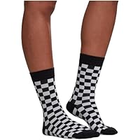 Urban Classics Accesorios Checker Socks 2-Pack, blanco/negro, 48